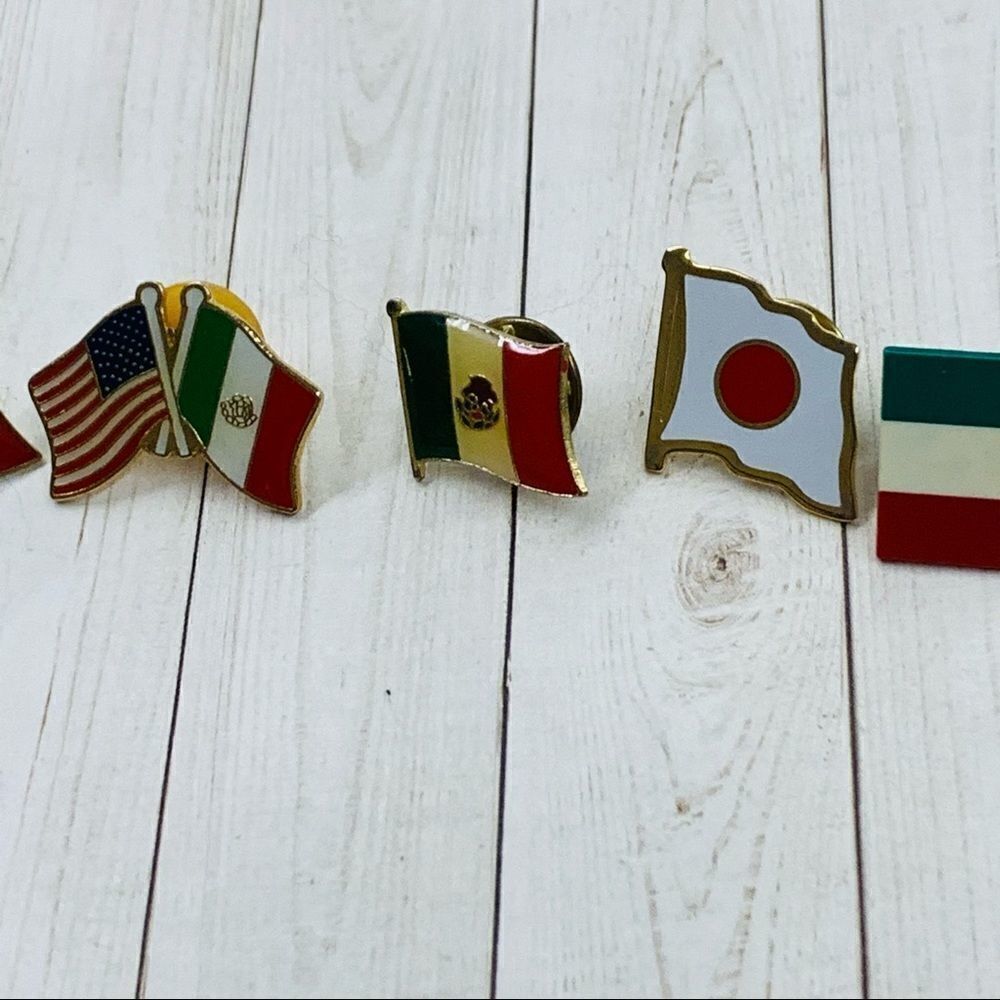 Country Flag Straight Back Pin Bundle - Picture 4 of 4